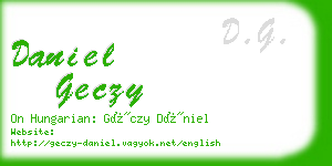 daniel geczy business card